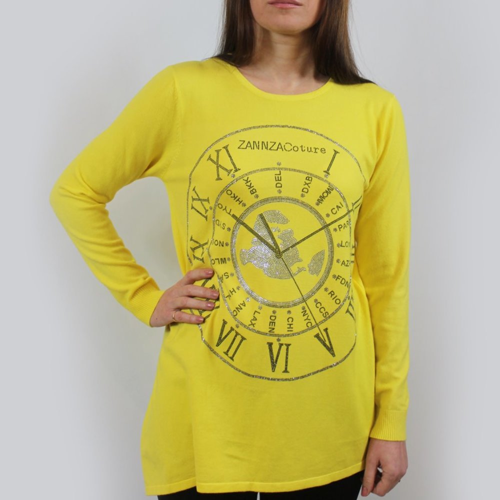 Diamonds worldwide clock sweater